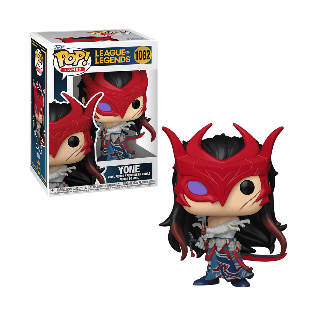 Funko Pop! Games: League of Legends - Yone #1082 - مجسم - Store 974 Electronics WLL  | ستور٩٧٤ للالكترونيات ذ.م.م