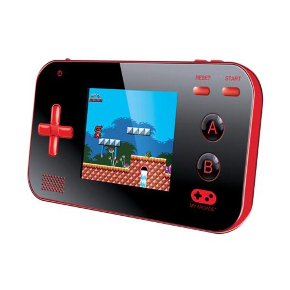 Dreamgear My Arcade Portable Gamer تم بناؤه في 220 لعبة - Red/Black - جhaز