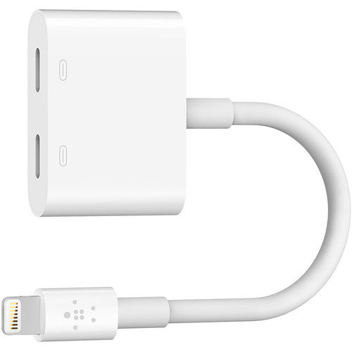 Belkin Lightning Audio + Charge Rockstar - White - شaحn Belkin Lightning Audio + Charge Rockstar - White - شaحn