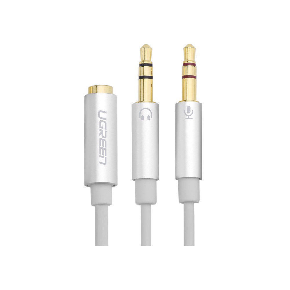Ugreen 3.5mm Headphone Y Splitter Cable - White - Store 974 | ستور ٩٧٤