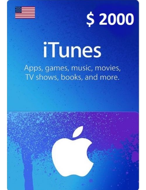 iTunes USA $2000 - Store 974 | ستور ٩٧٤