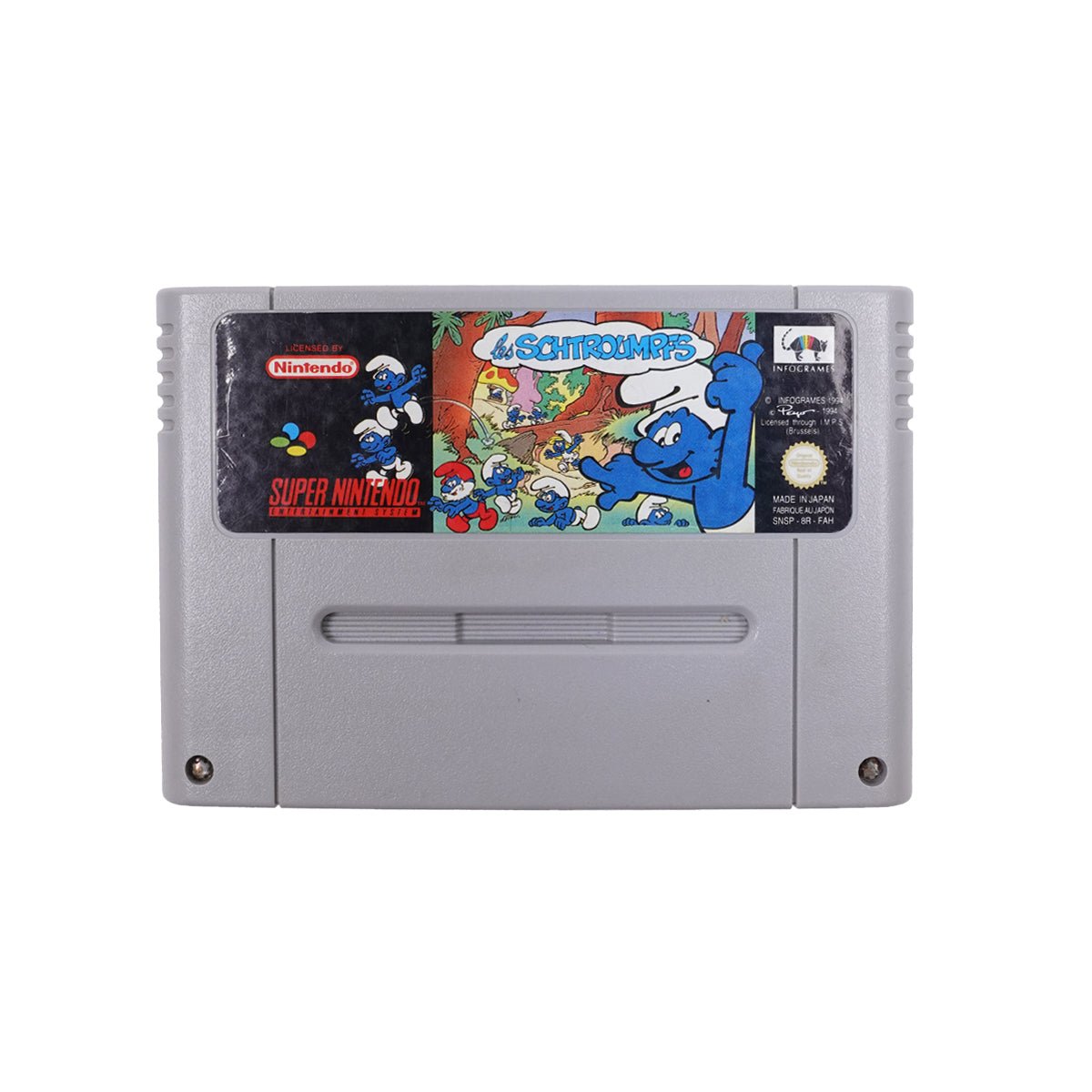 (Pre-Owned) The Smurfs - Les Schtroumpfs - Super Nintendo Entertainment System - Store 974 | ستور ٩٧٤