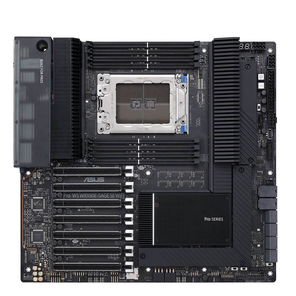 ASUS PRO WS WRX80E SAGE SE WIFI - DDR4 WRX8 AMD Workstation Mother ASUS PRO WS WRX80E SAGE SE WIFI - DDR4 WRX8 AMD Workstation Mother