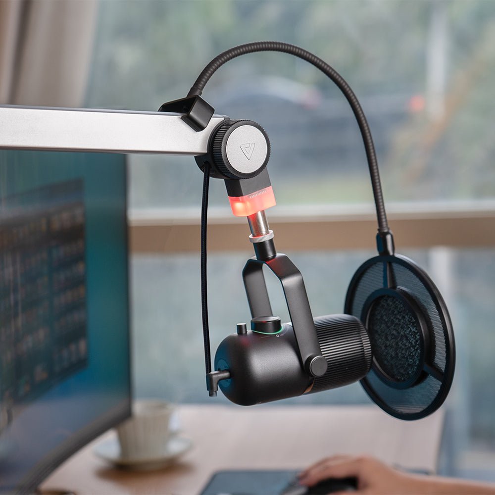 Thronmax S1 Caster Clamp-On Boom Stand with Integrated USB Cable - حامل ميكروفون Thronmax S1 Caster Clamp-On Boom Stand with Integrated USB Cable - حامل ميكروفون