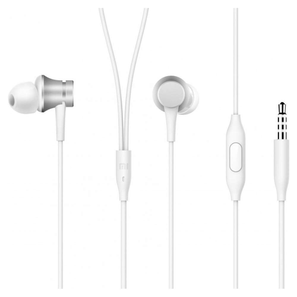 Xiaomi Mi In Ear Headphone Basic Matte - Silver - Store 974 | ستور ٩٧٤