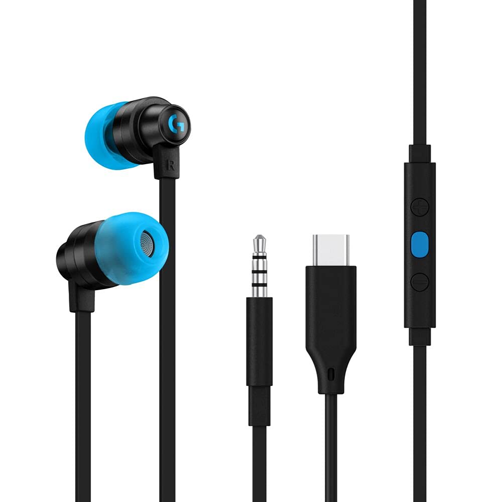 Logitech G333 Wired Gaming Earphone - Black - سماعة Logitech G333 Wired Gaming Earphone - Black - سماعة