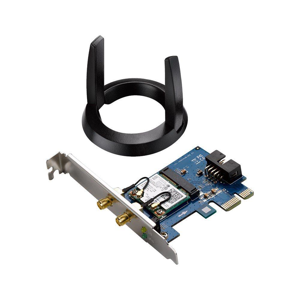 Asus PCE-AC55BT B1 AC1200 Wireless Bluetooth 4.2 PCIe/Mpcie Adapter - Store 974 | ستور ٩٧٤