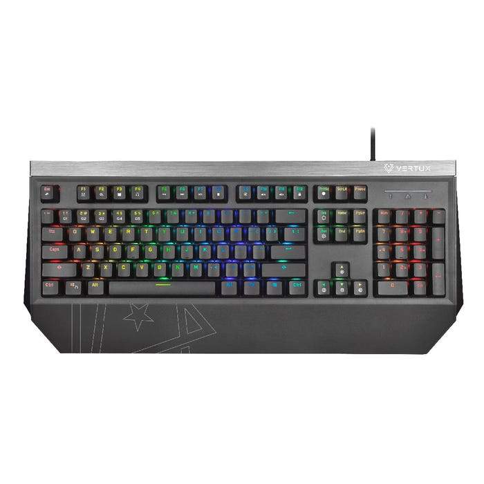 Vertux Tantalum Precision Pro Mechanical Gaming Keyboard - Black/Gray - Store 974 | ستور ٩٧٤