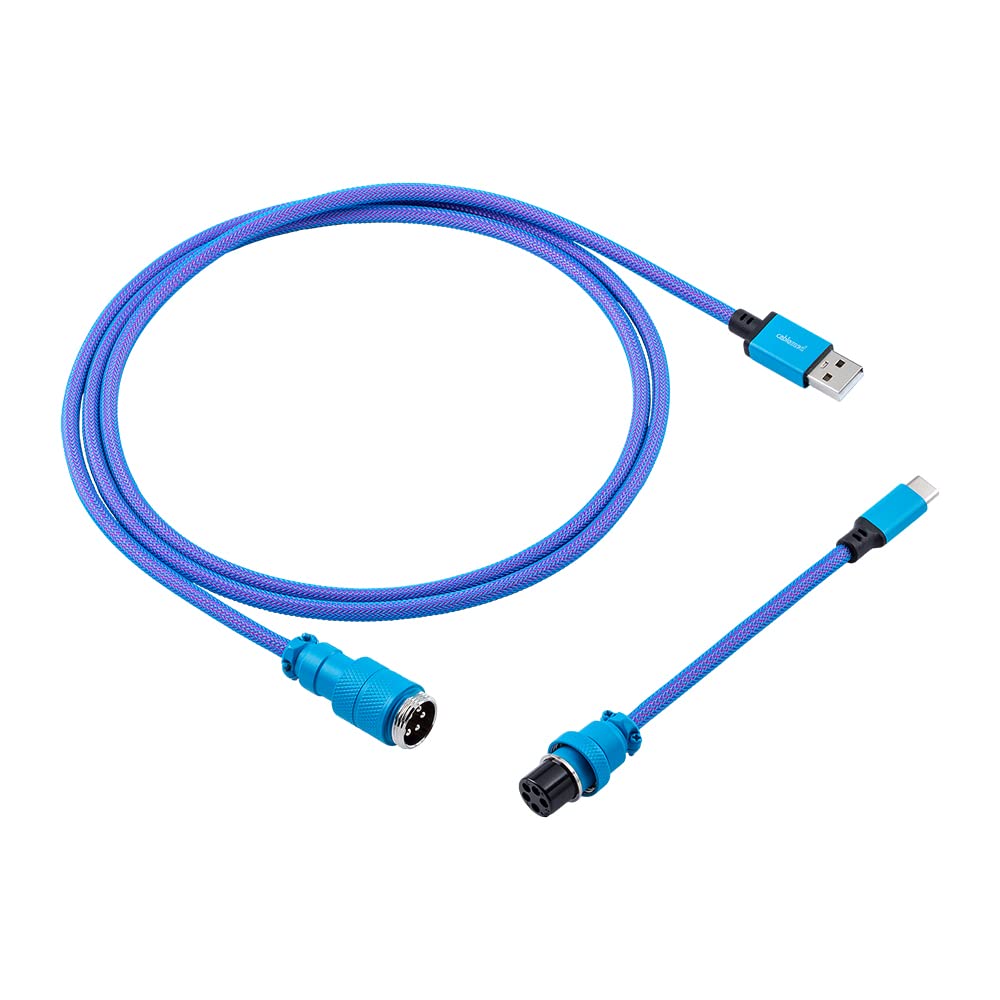 CableMod Pro Straight USB A to USB Type C 150cm Keyboard Cable - Galaxy Blue - Store 974 | ستور ٩٧٤