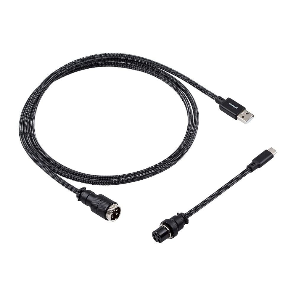 CableMod Pro Straight USB A to USB Type C 150cm Keyboard Cable - Carbon Grey - كابل CableMod Pro Straight USB A to USB Type C 150cm Keyboard Cable - Carbon Grey - كابل