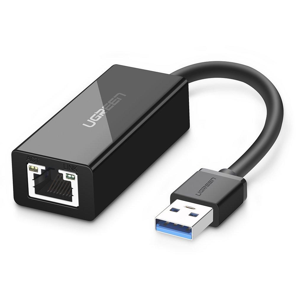 UGREEN USB 3.0 to RJ45 Gigabit Ethernet Adapter - Black - Store 974 | ستور ٩٧٤