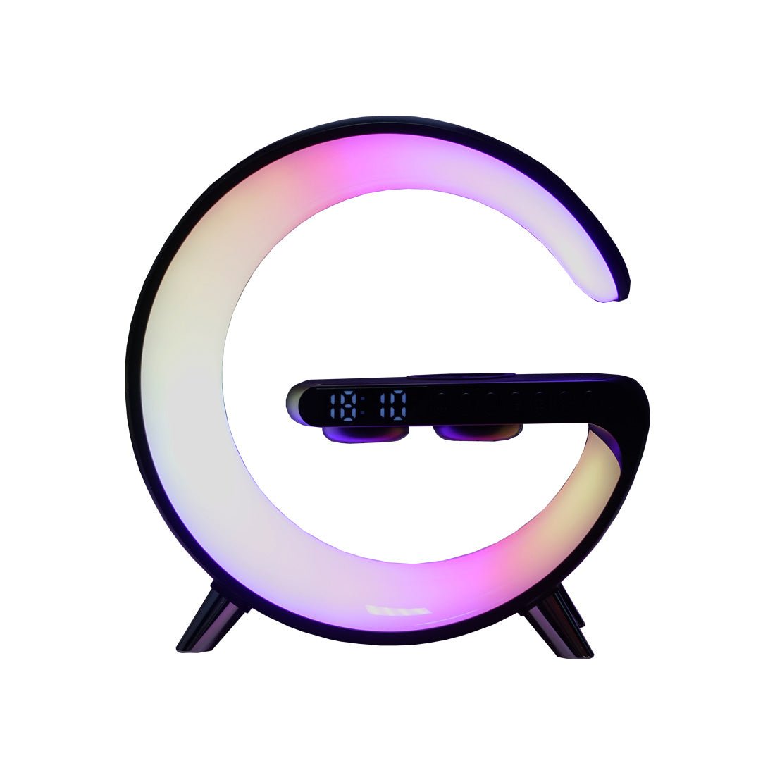 RGB Ring Clock - Black - إضاءة - Store 974 | ستور ٩٧٤