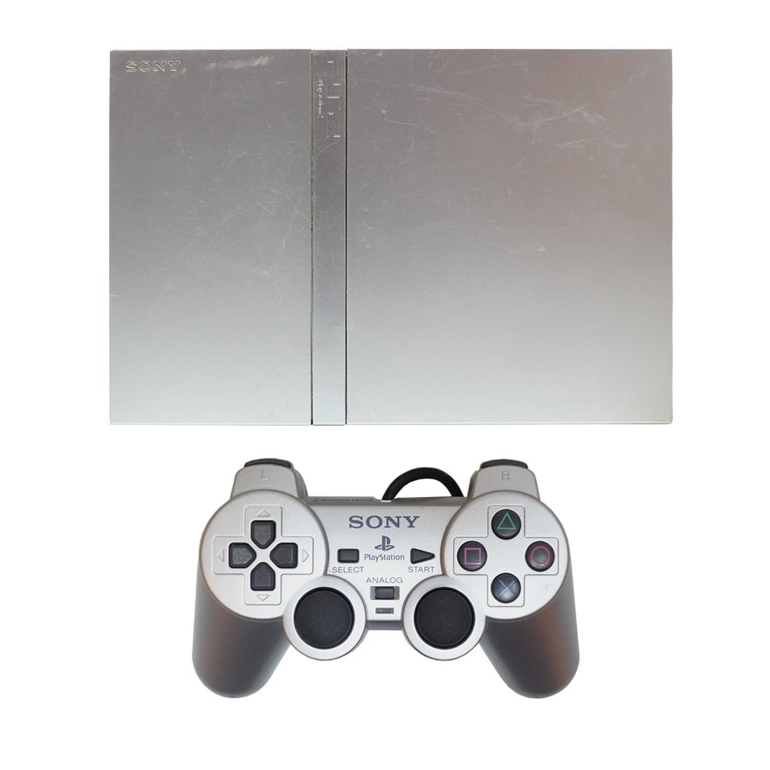 (Pre-Owned) Sony PlayStation 2 Slim Console - Silver - ريترو - Store 974 | ستور ٩٧٤