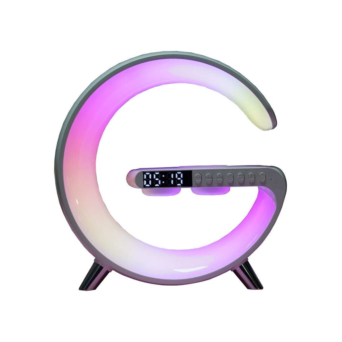 RGB Ring Clock - White - إضاءة - Store 974 | ستور ٩٧٤