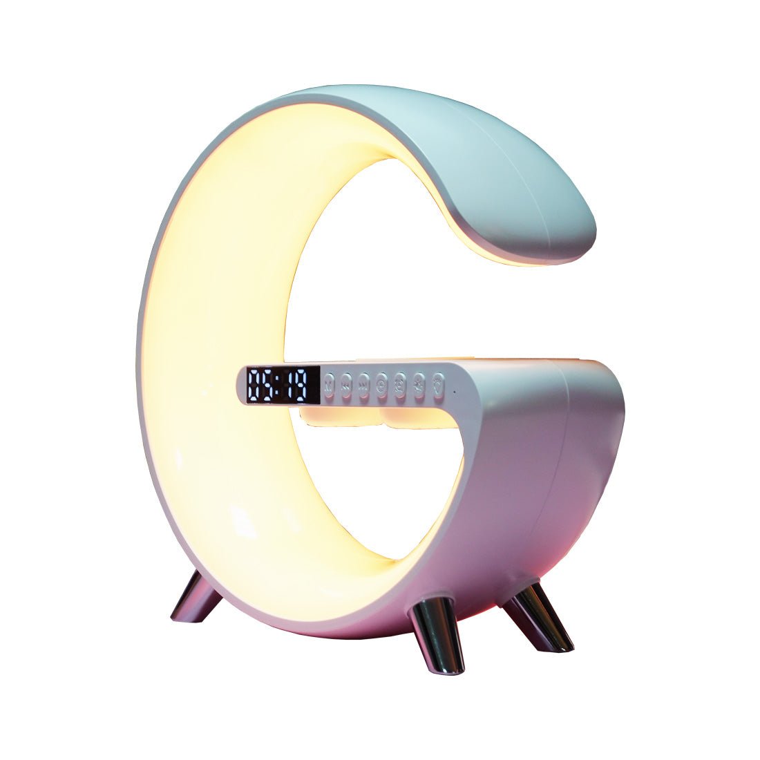 RGB Ring Clock - White - إضاءة - Store 974 | ستور ٩٧٤