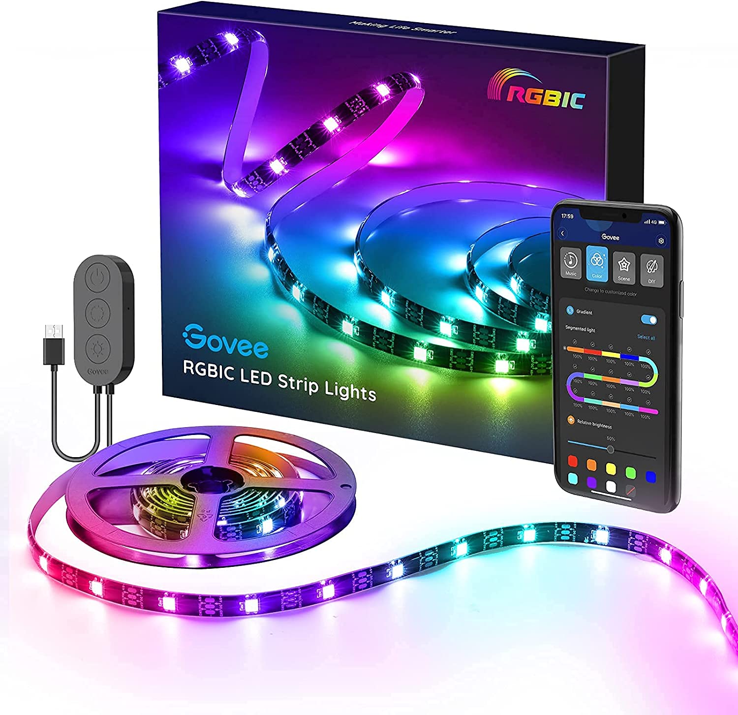 Govee RGB LED TV Backlights for 46-60 inch TVs - Store 974 | ستور ٩٧٤
