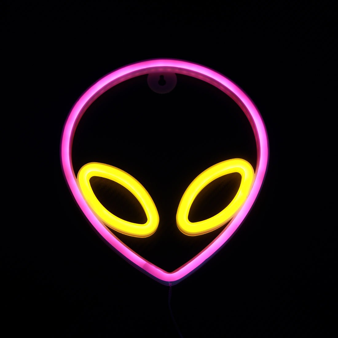 Led Neon Alien Shape - Pink & Yellow - إضاءة - Store 974 | ستور ٩٧٤