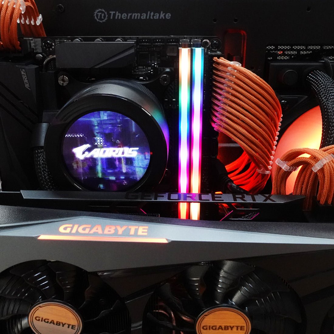 (Pre-Built) Gaming PC Intel Core i7-10700K w/ Gigabyte RTX 3070 Ti GAMING OC & Thermaltake Core P1 TG - Black - Store 974 | ستور ٩٧٤