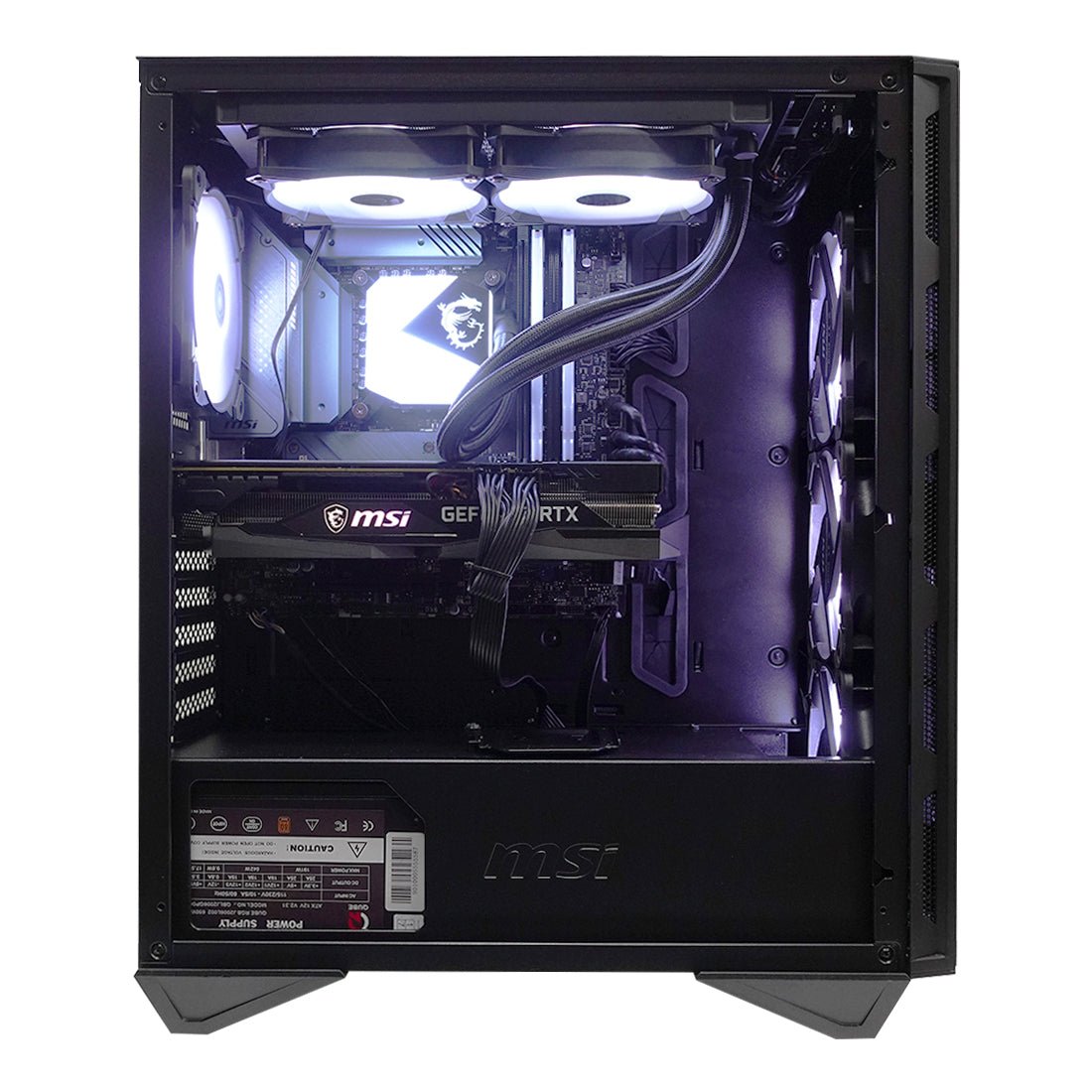 (Pre-Built) Gaming PC Intel Core i5-12400 w/ MSI GeForce RTX 3060 Gaming X & MSI GUNGNIR 110R - Black - Store 974 | ستور ٩٧٤