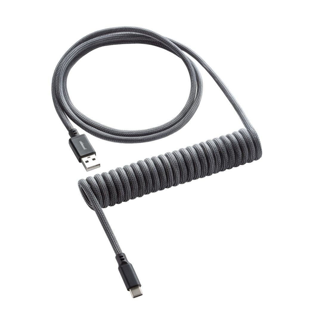 CableMod Classic Coiled Keyboard Cable (Carbon Grey, USB A to USB Type C, 150cm) - Store 974 | ستور ٩٧٤