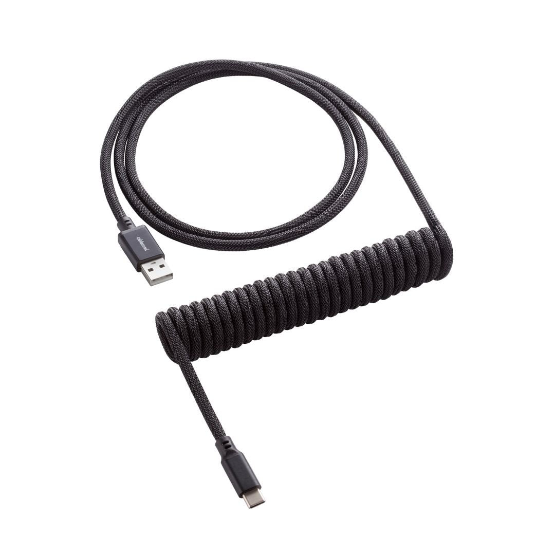 CableMod Classic Coiled Keyboard Cable (Midnight Black, USB A to USB Type C, 150cm) - Store 974 | ستور ٩٧٤