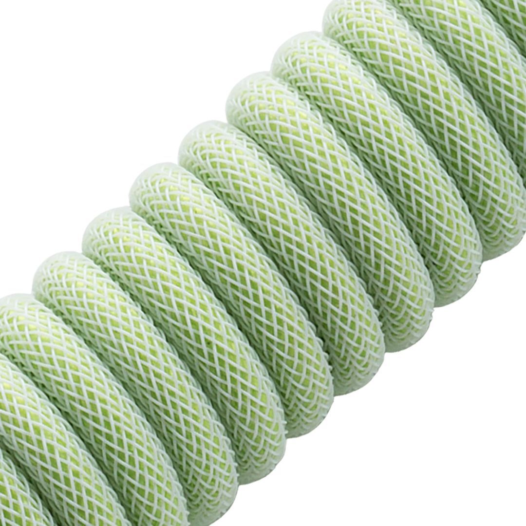CableMod Classic Coiled Keyboard Cable (Lime Sorbet, USB A to USB Type C, 150cm) - Store 974 | ستور ٩٧٤