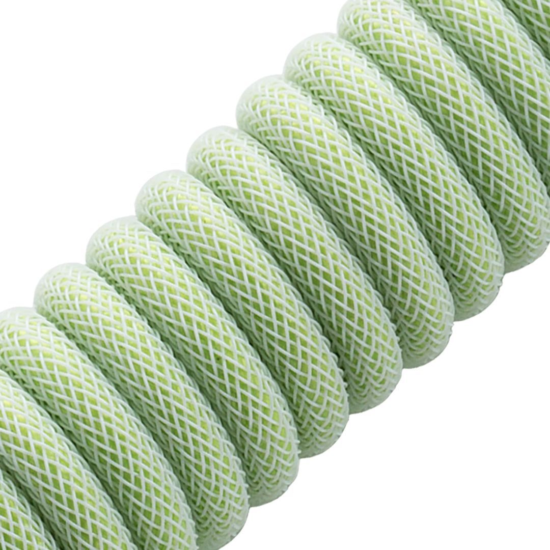 CableMod Classic Coiled Keyboard Cable (Lime Sorbet, USB A to USB Type C, 150cm) - كابل CableMod Classic Coiled Keyboard Cable (Lime Sorbet, USB A to USB Type C, 150cm) - كابل
