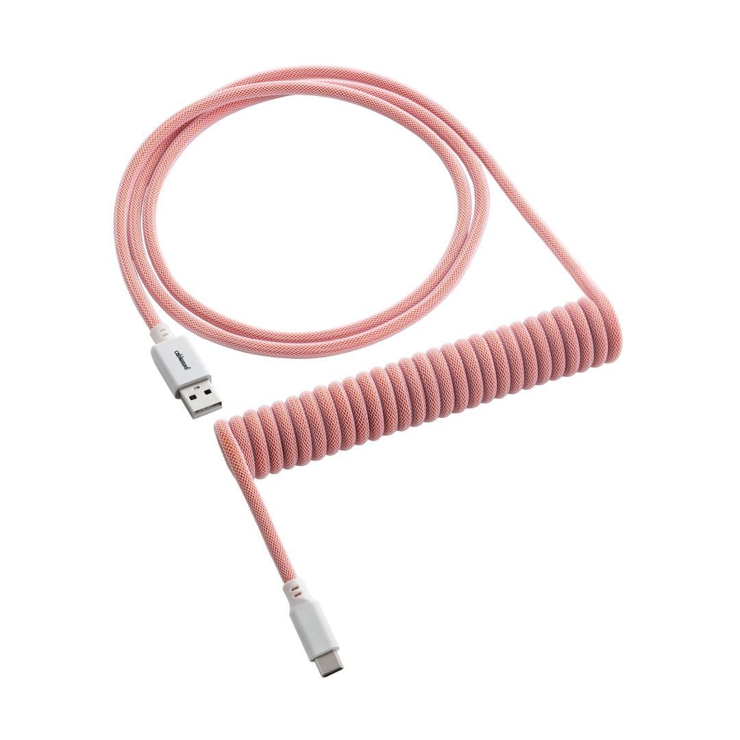 CableMod Classic Coiled Keyboard Cable (Orangesicle, USB A to USB Type C, 150cm) - كابل CableMod Classic Coiled Keyboard Cable (Orangesicle, USB A to USB Type C, 150cm) - كابل