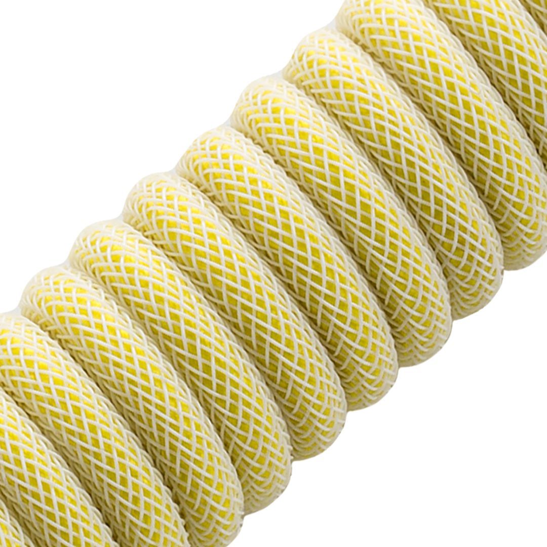CableMod Classic Coiled Keyboard Cable (Lemon Ice, USB A to USB Type C, 150cm) - كابل CableMod Classic Coiled Keyboard Cable (Lemon Ice, USB A to USB Type C, 150cm) - كابل