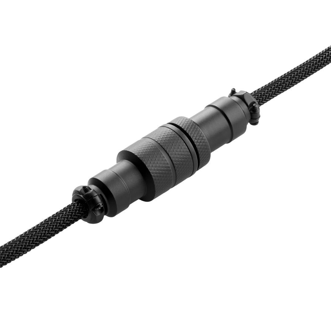 CableMod Pro Coiled Keyboard Cable (Midnight Black, USB A to USB Type C, 150cm) - Store 974 | ستور ٩٧٤
