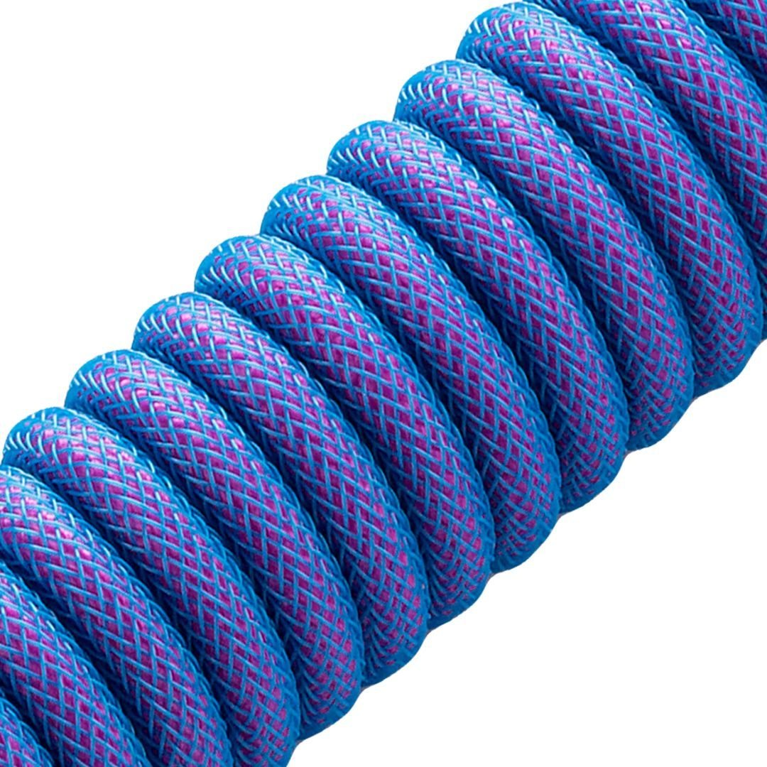 CableMod Pro Coiled Keyboard Cable (Galaxy Blue, USB A to USB Type C, 150cm) - كابل CableMod Pro Coiled Keyboard Cable (Galaxy Blue, USB A to USB Type C, 150cm) - كابل