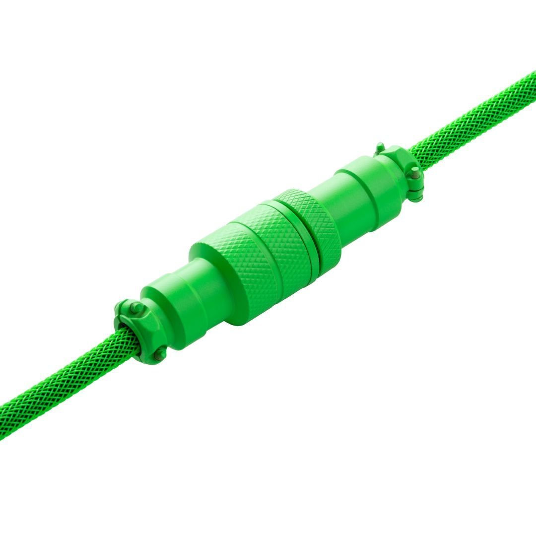 CableMod Pro Coiled Keyboard Cable (Viper Green, USB A to USB Type C, 150cm) - كابل CableMod Pro Coiled Keyboard Cable (Viper Green, USB A to USB Type C, 150cm) - كابل
