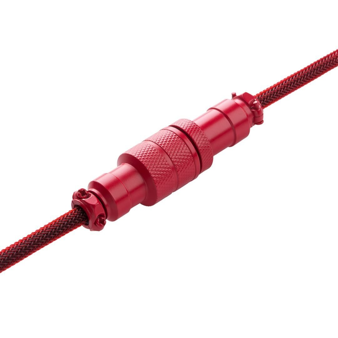 CableMod Pro Coiled Keyboard Cable (Republic Red, USB A to USB Type C, 150cm) - كابل CableMod Pro Coiled Keyboard Cable (Republic Red, USB A to USB Type C, 150cm) - كابل