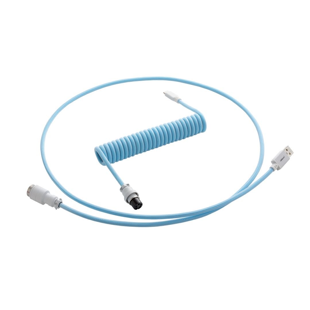 CableMod Pro Coiled Keyboard Cable (Blueberry Cheesecake, USB A to USB Type C, 150cm) - Store 974 | ستور ٩٧٤