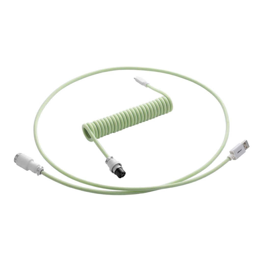 CableMod Pro Coiled Keyboard Cable (Lime Sorbet, USB A to USB Type C, 150cm) - Store 974 | ستور ٩٧٤