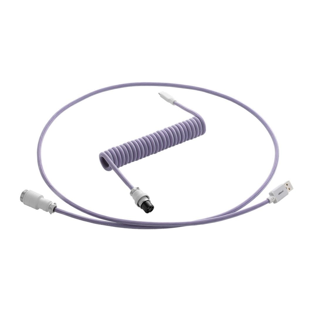 CableMod Pro Coiled Keyboard Cable (Rum Raisin, USB A to USB Type C, 150cm) - كابل CableMod Pro Coiled Keyboard Cable (Rum Raisin, USB A to USB Type C, 150cm) - كابل