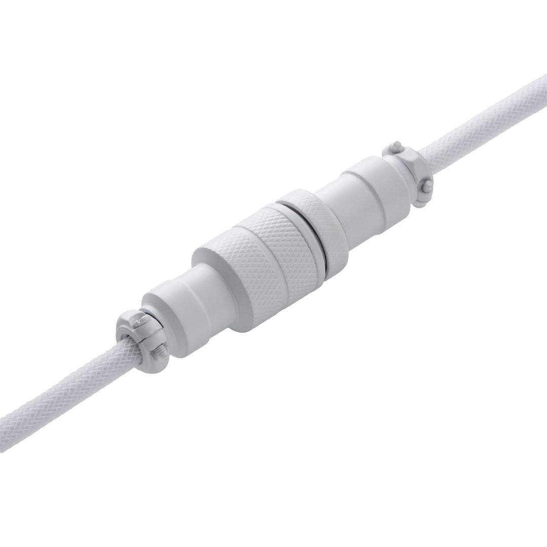 CableMod Pro Coiled Keyboard Cable (Glacier White, USB A to USB Type C, 150cm) - Store 974 | ستور ٩٧٤