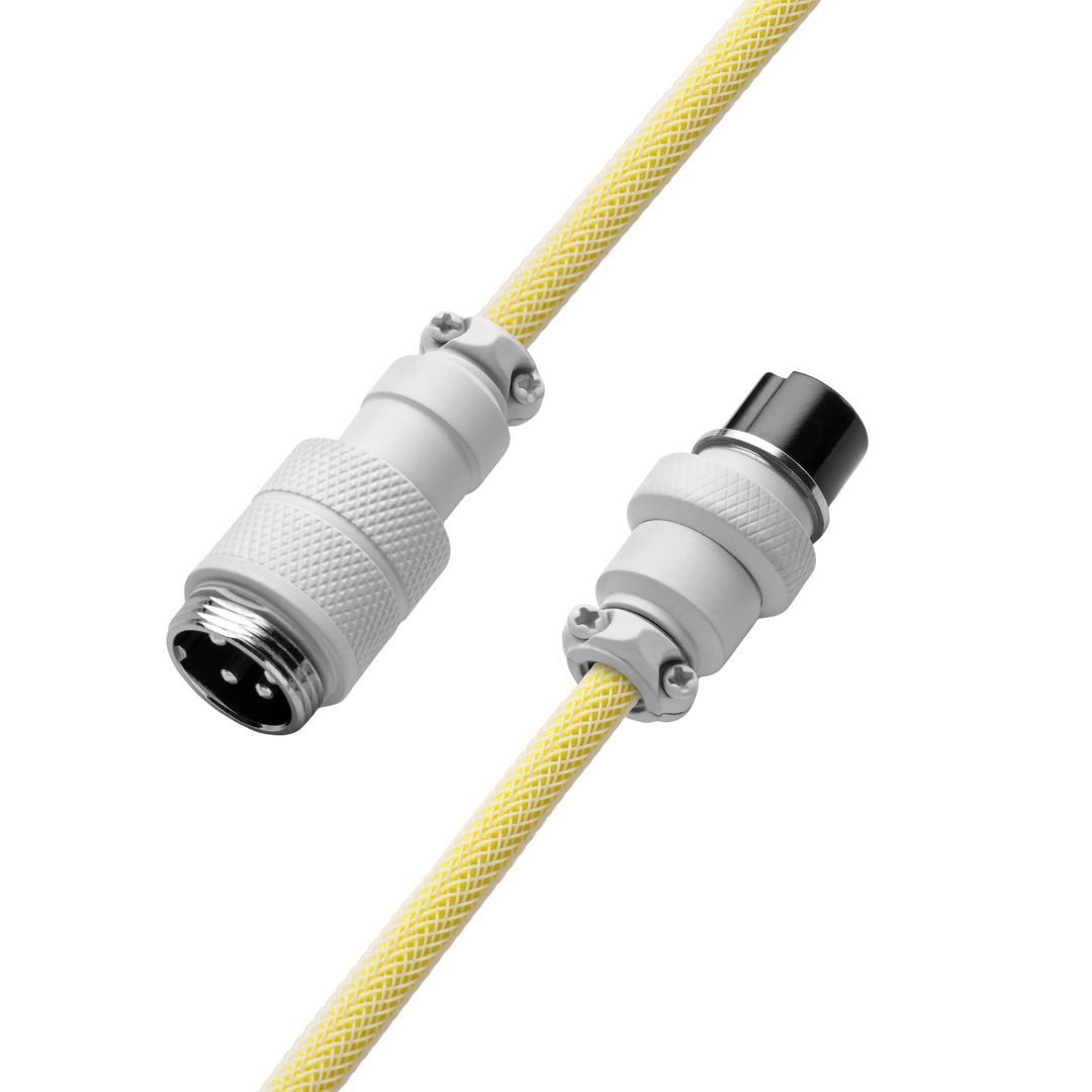 CableMod Pro Coiled Keyboard Cable (Lemon Ice, USB A to USB Type C, 150cm) - كابل CableMod Pro Coiled Keyboard Cable (Lemon Ice, USB A to USB Type C, 150cm) - كابل