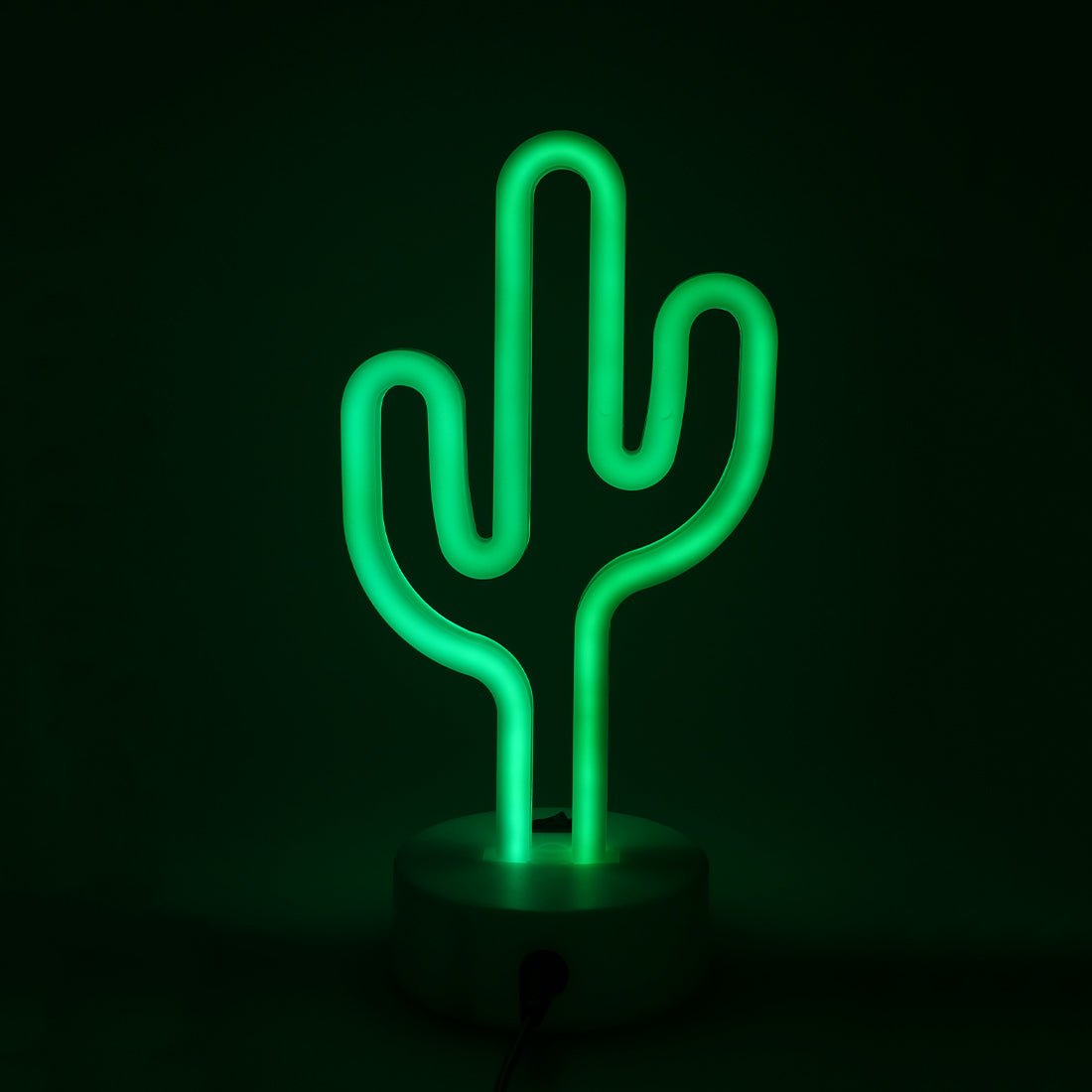 Led Neon Cactus Shape Lamp - Green - إضاءة Led Neon Cactus Shape Lamp - Green - إضاءة