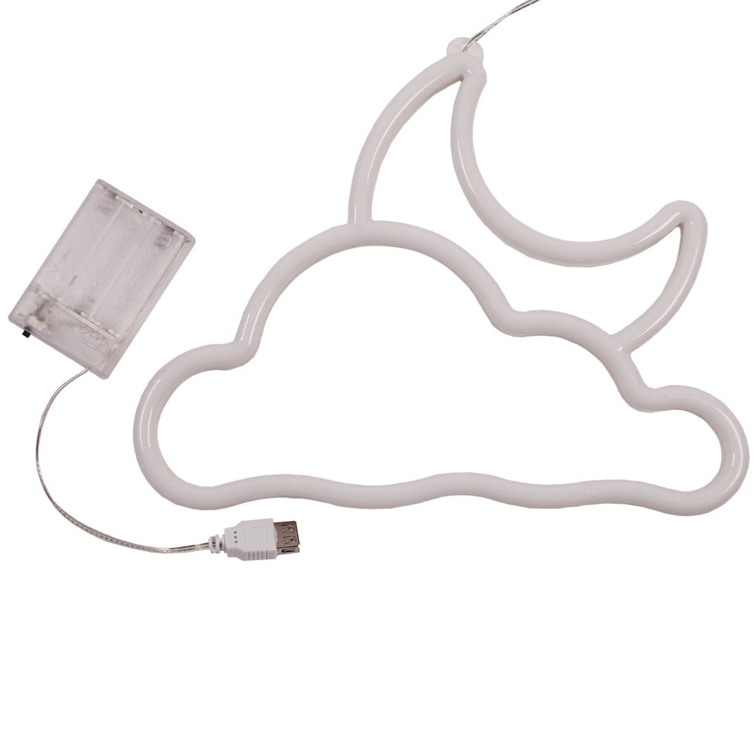 Led Neon Cloud & Moon Shape - Blue & Pink - Store 974 | ستور ٩٧٤