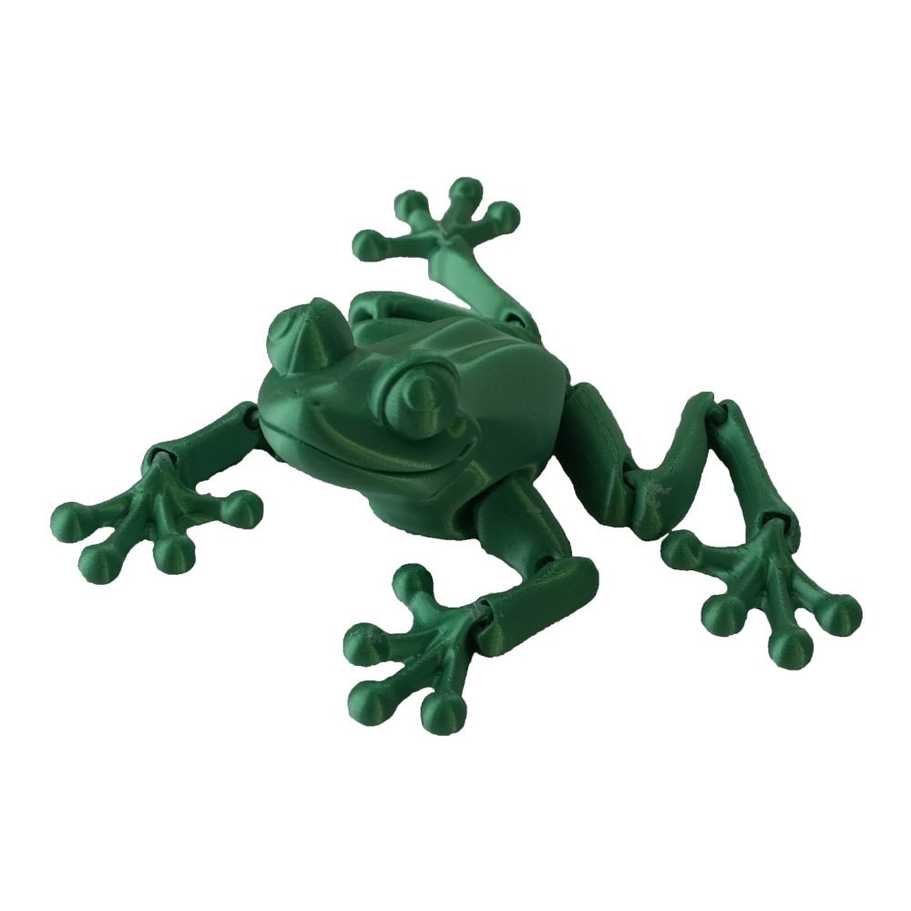 3D Station 3D Printed Frog - Green - مجسم ثلاثي الأبعاد - Store 974 | ستور ٩٧٤