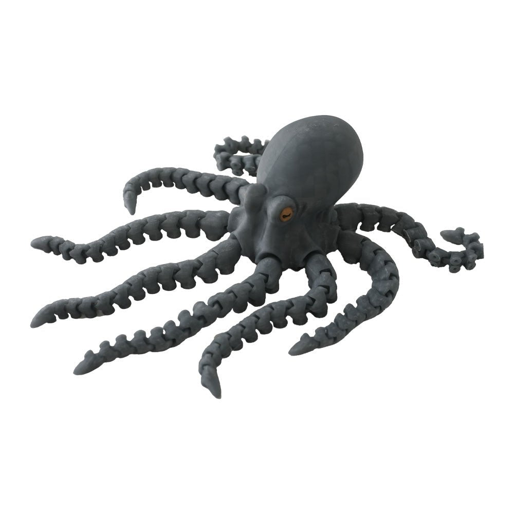 3D Station 3D Printed Octopus - Gray - مجسم ثلاثي الأبعاد - Store 974 | ستور ٩٧٤