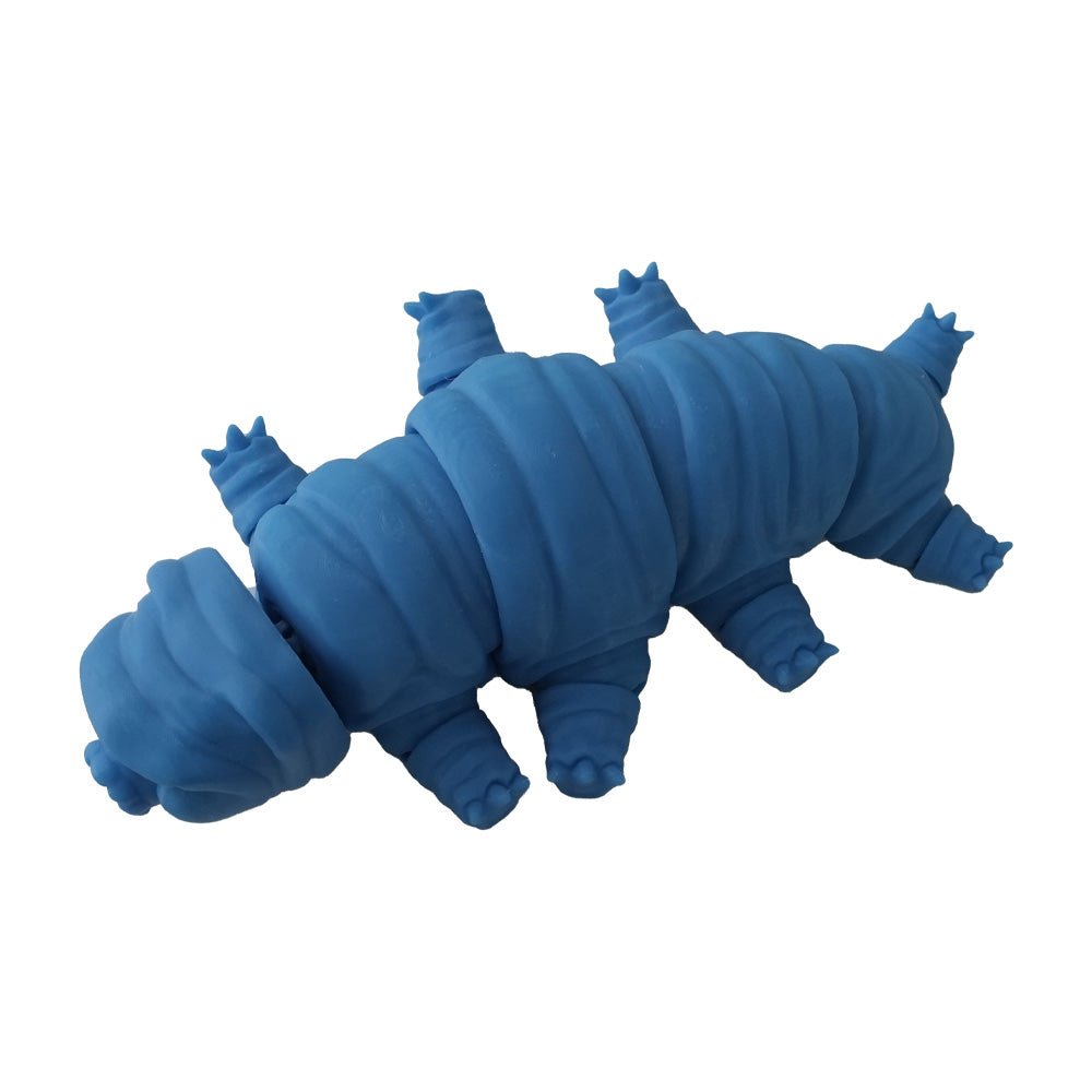 3D Station 3D Printed Worm - Blue - مجسم ثلاثي الأبعاد - Store 974 | ستور ٩٧٤