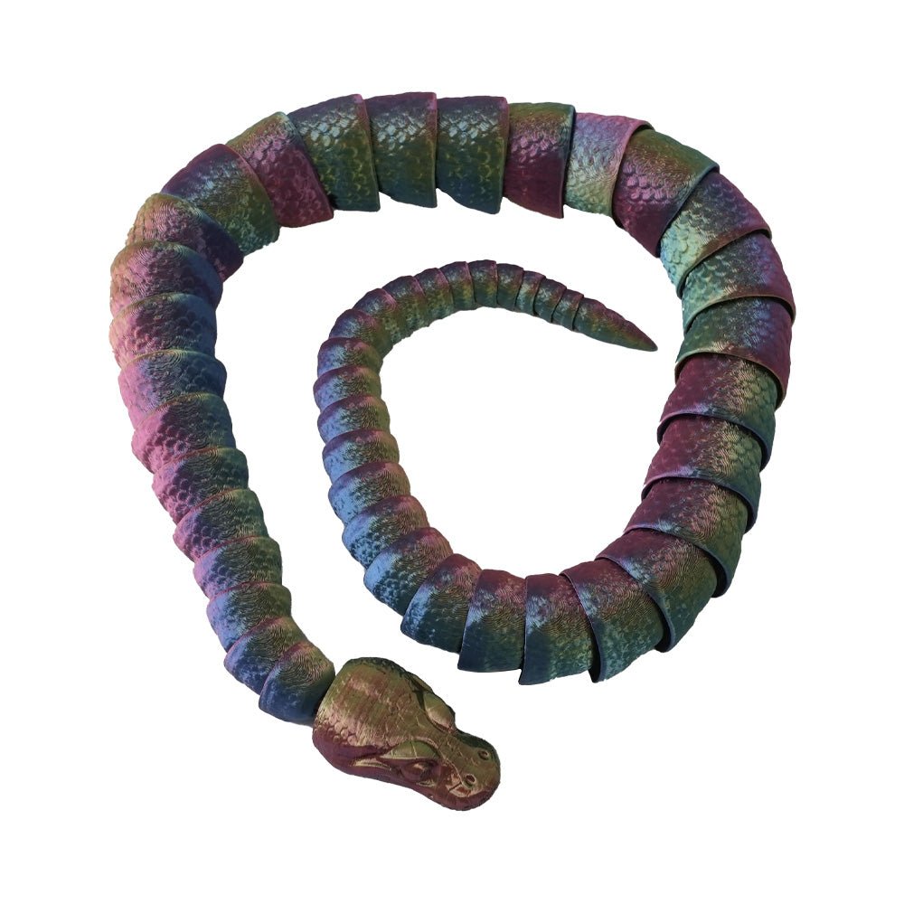 3D Station 3D Printed Snake - Pearlescent - مجسم ثلاثي الأبعاد - Store 974 | ستور ٩٧٤