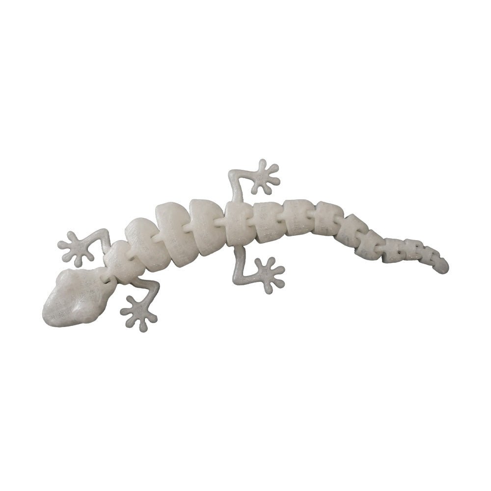 3D Station 3D Printed Mini Lizard - White - مجسم ثلاثي الأبعاد - Store 974 | ستور ٩٧٤