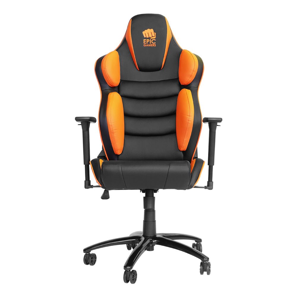 Epic Gamers Victory Gaming Chair - Black/Orange - كرسي - Store 974 | ستور ٩٧٤