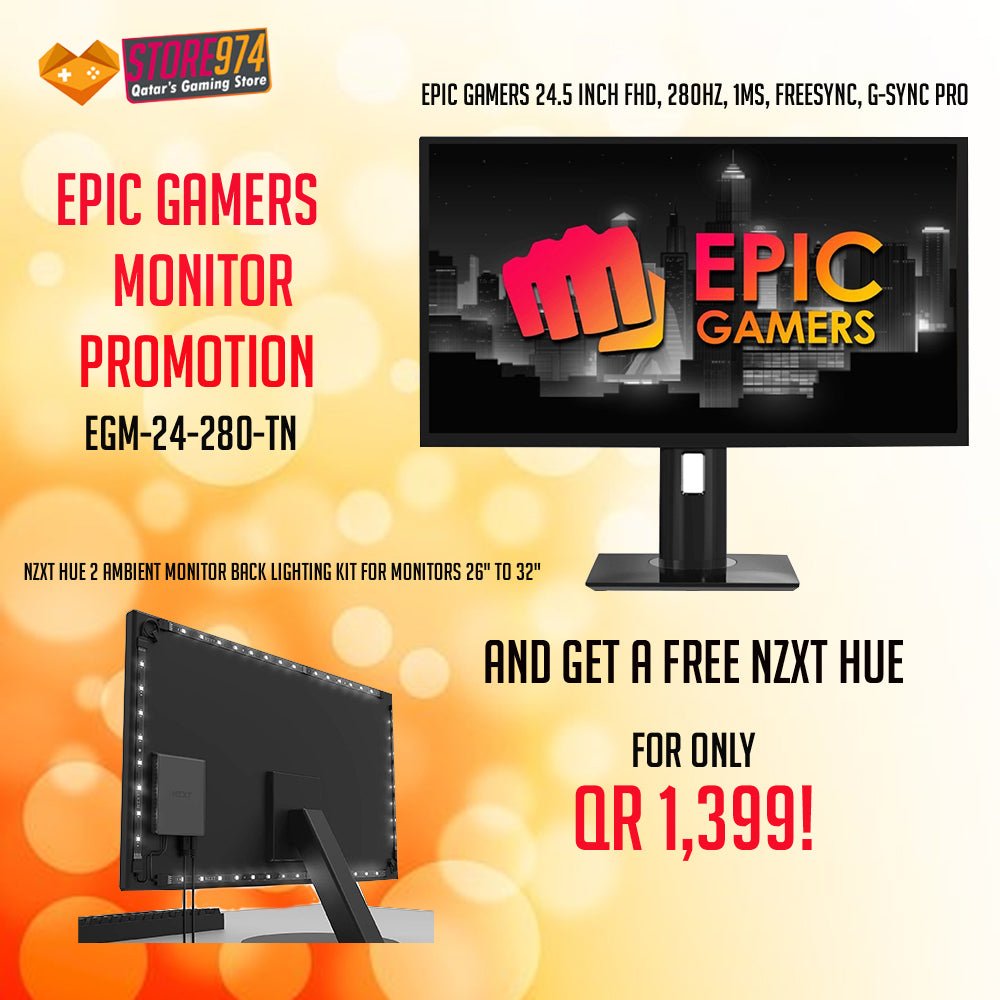 Epic Gamers Monitor Promotion - EGM-24-280-TN - Store 974 | ستور ٩٧٤