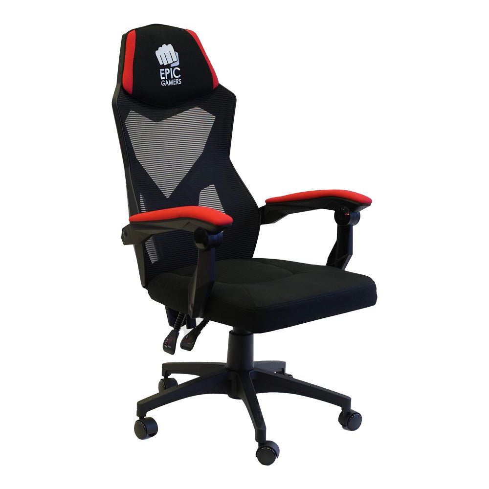 Epic Gamers Gambit Gaming Chair - Black/Red - كرسي - Store 974 | ستور ٩٧٤