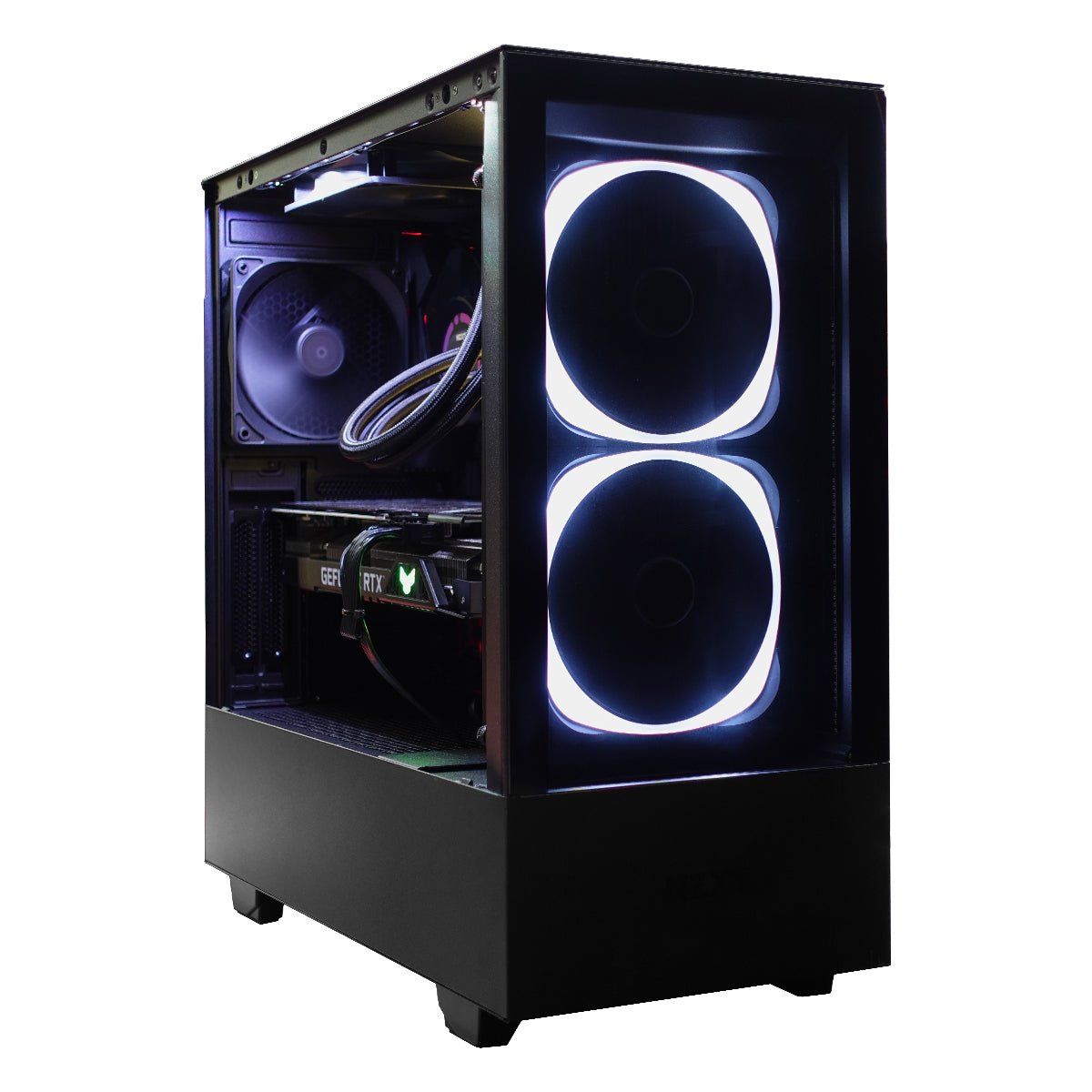 (Pre-Owned) Gaming PC AMD Ryzen 7 3700x w/ Asus TUF 3070 & NZXT H510 Elite - Black - كمبيوتر مستعمل - Store 974 | ستور ٩٧٤