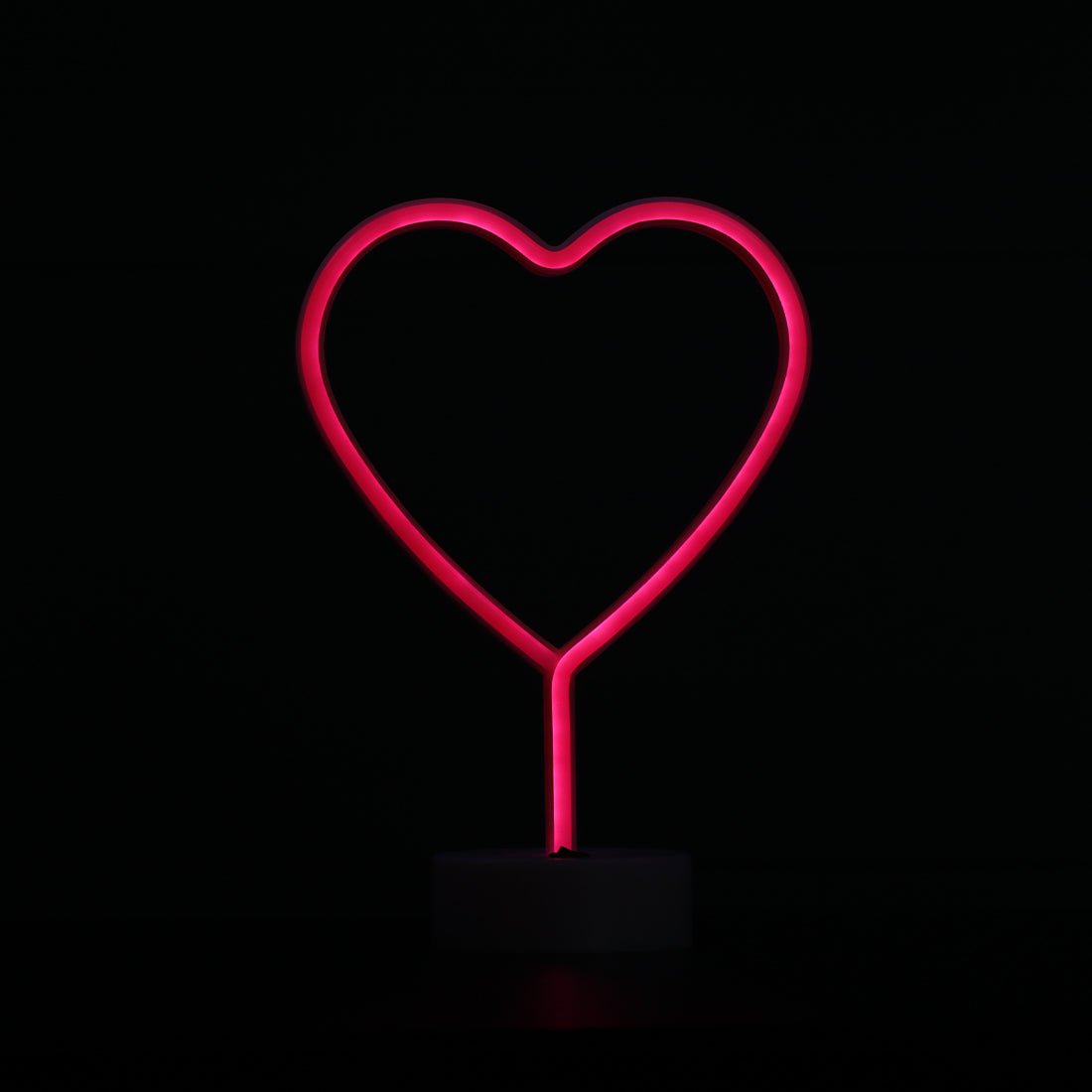 Led Neon Heart Shape Lamp - Pink - إضاءة - Store 974 | ستور ٩٧٤